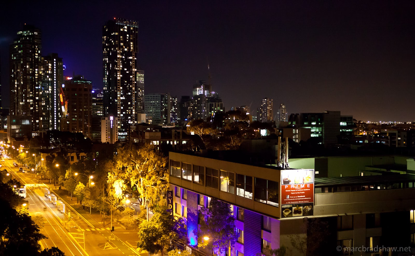 Swanston Street by Night